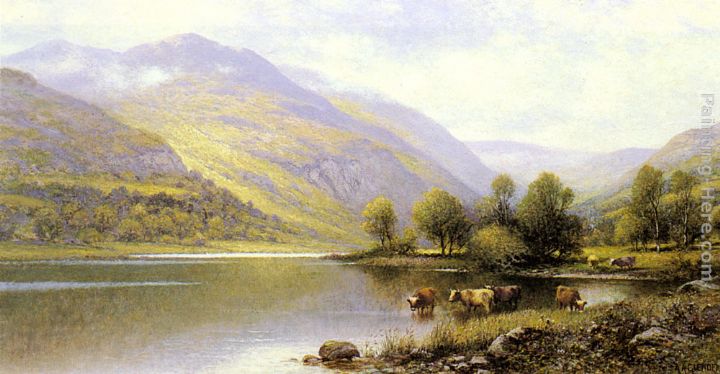 Near Capel Curig, North Wales painting - Alfred Glendening Near Capel Curig, North Wales art painting